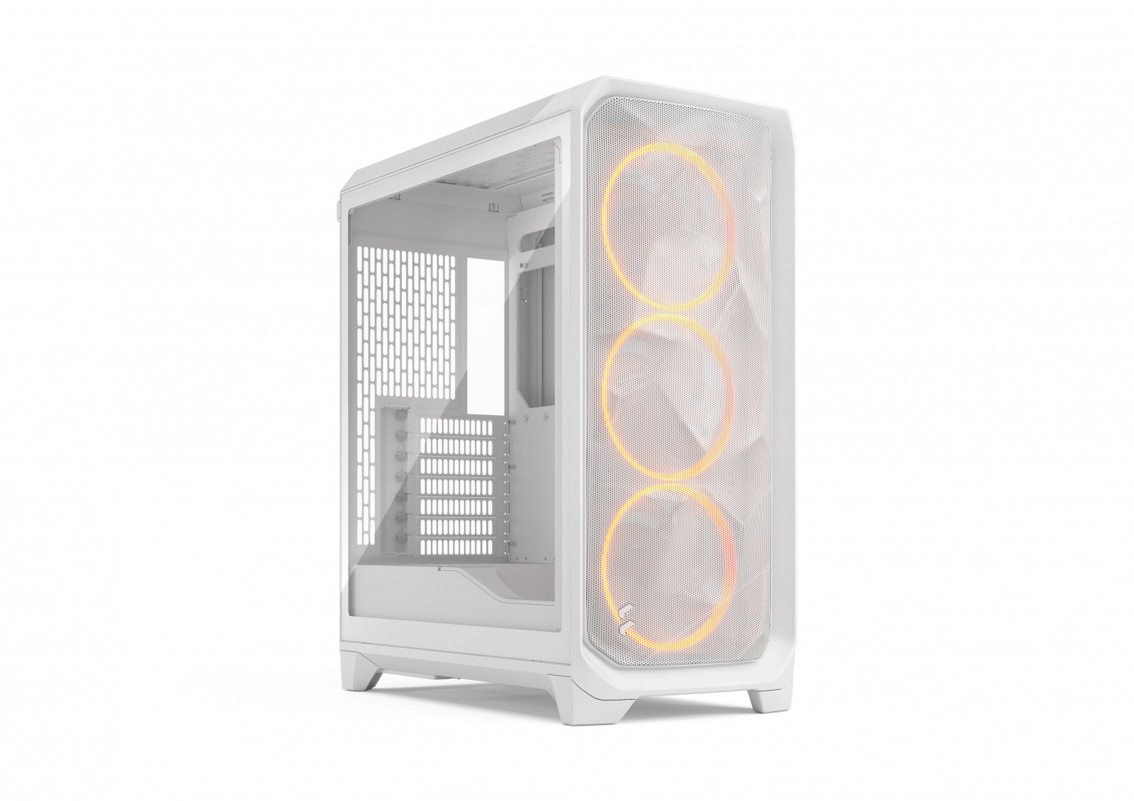 Biela RGB skriňa Meshify 3 s tónovaným sklom