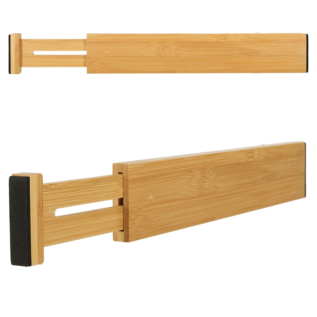 E-shop Bambusový organizér do zásuvky nastaviteľný 43x6cm