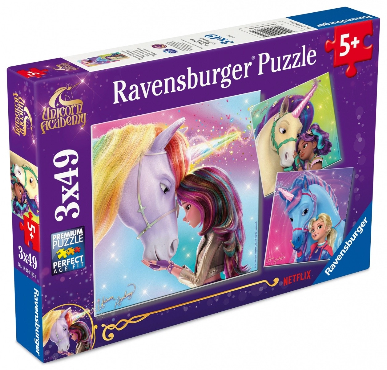 E-shop Ravensburger Akadémia jednorožcov 3x49 dielov