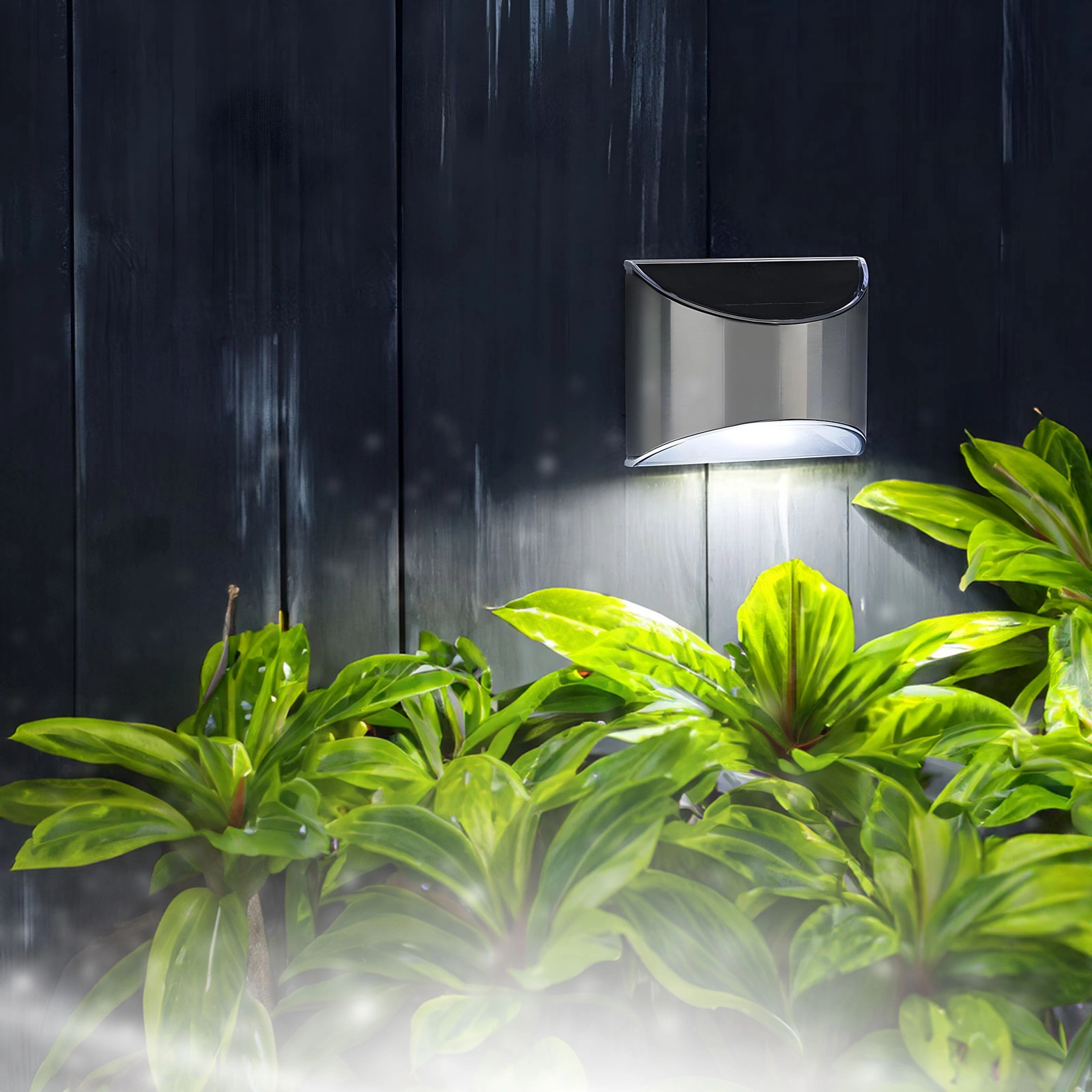 Solárne nástenné LED svietidlo so 4 SMD LED