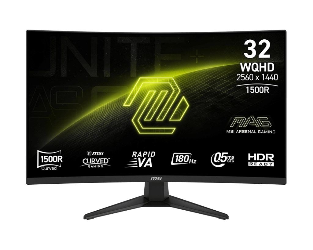 E-shop monitor 31,5'' MAG 321CQF E18 WQHD zakrivený 180 Hz čierny