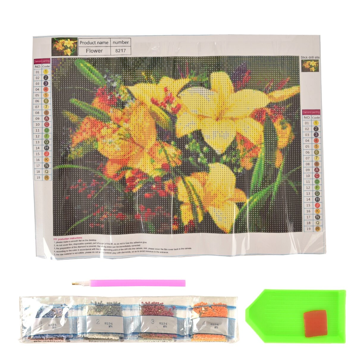 E-shop Diamantové maľovanie ľalie 30 × 40 cm