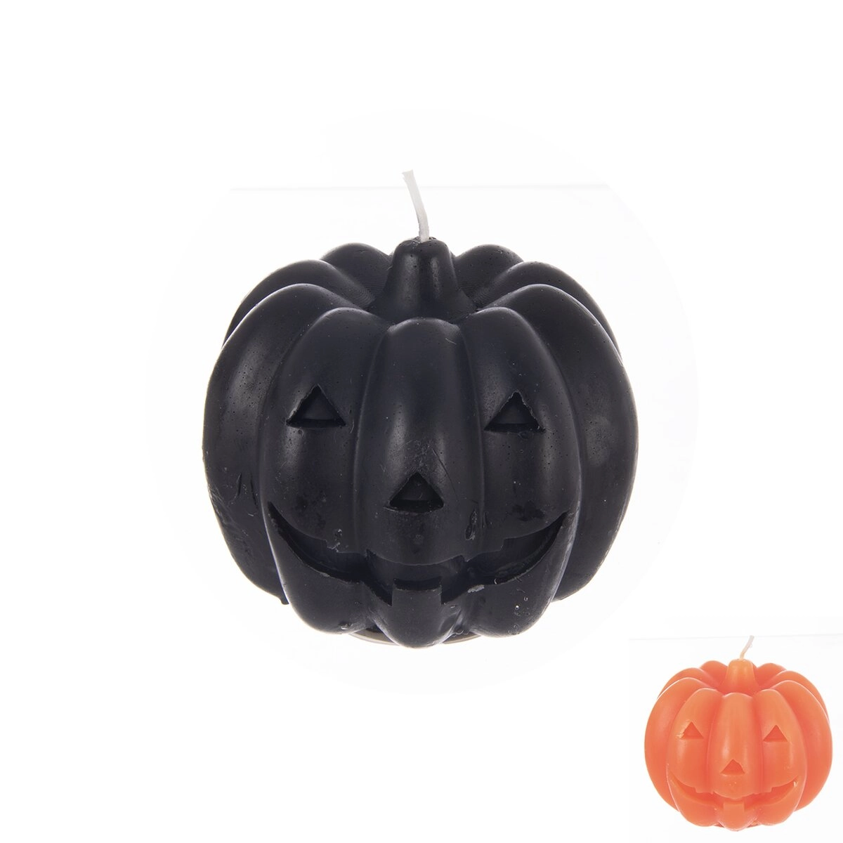 E-shop Dekoratívna sviečka tekvica 8 × 8 × 7 cm (2 varianty)