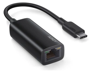 Aukey usb‑c na gigabit ethernet adaptér s led indikátormi