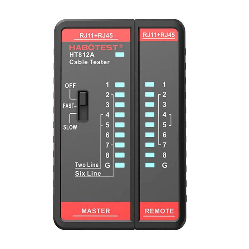 E-shop Tester sieťových káblov RJ11/RJ45 Habotest HT812A