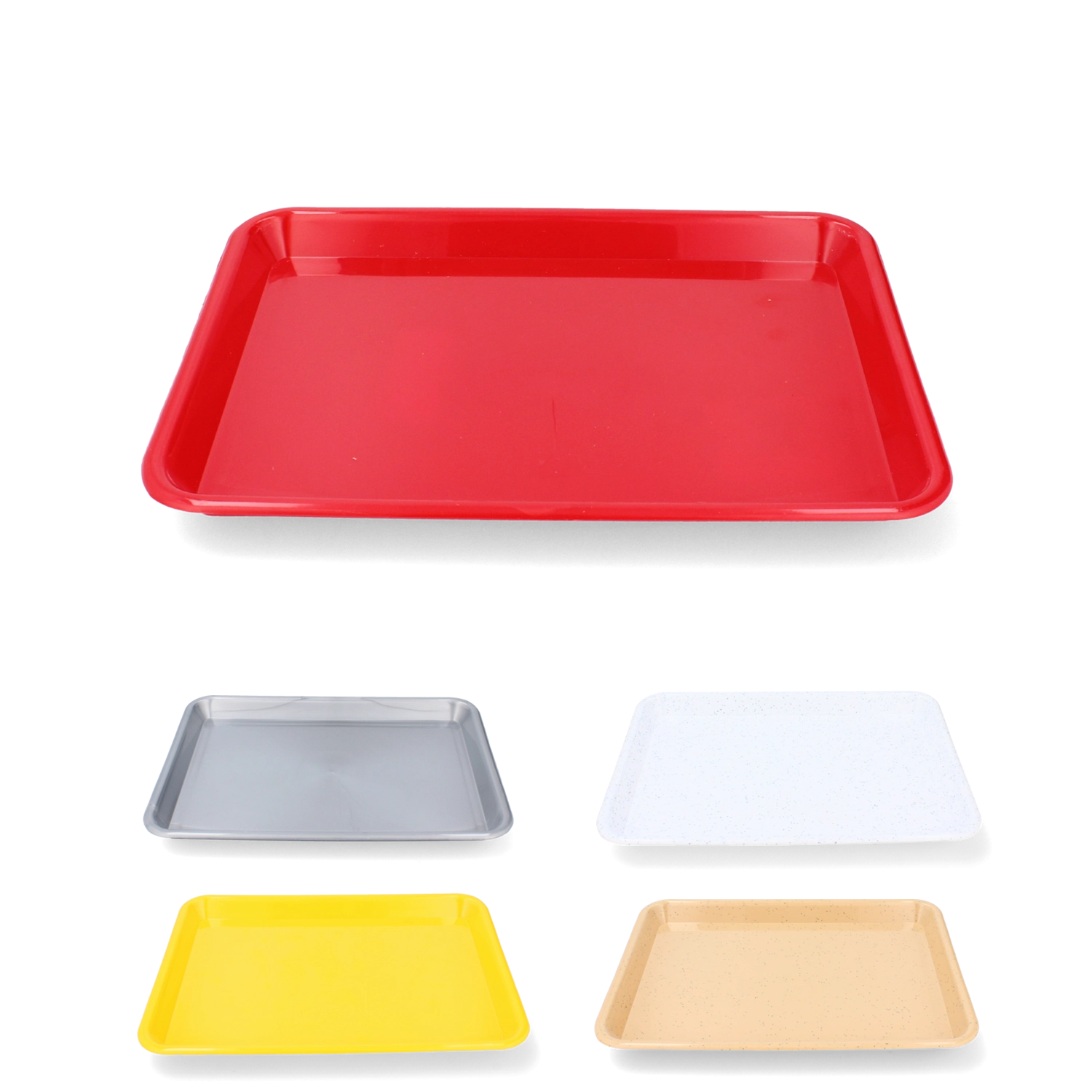 E-shop Plastový obdĺžnikový tác 17 × 24 cm do kuchyne a na servírovanie