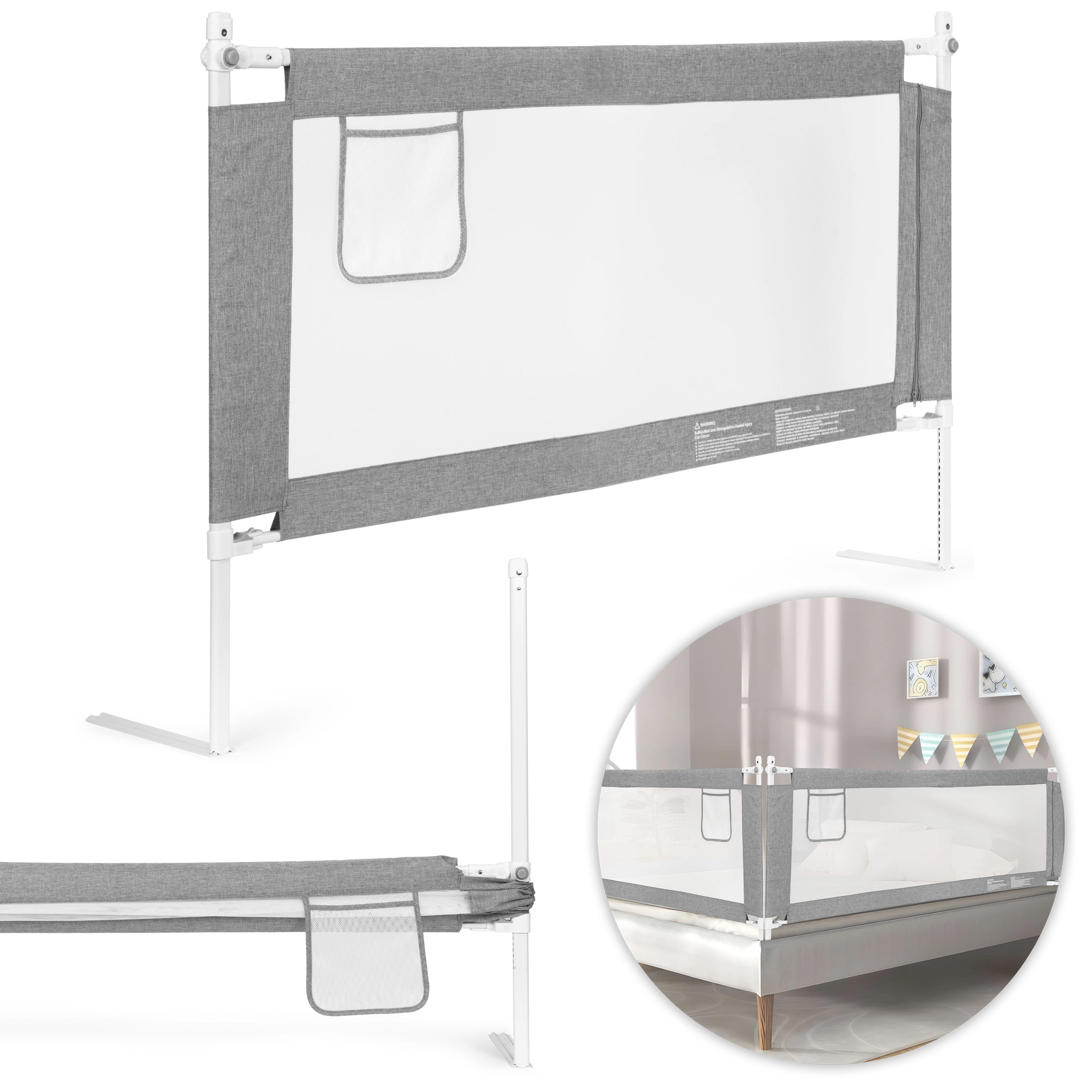 Zábrana na posteľ 150 cm pre deti ECOTOYS