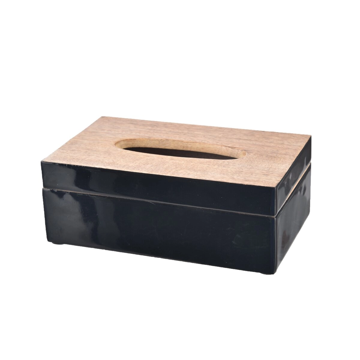 E-shop Box na papierové vreckovky v dekore mango so smaltovaným povrchom