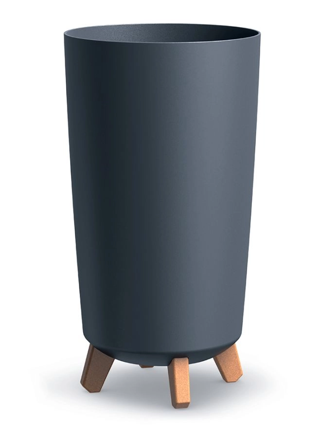 E-shop PROSPERPLAST Kvetináč GRACIA TUBUS SLIM 23,9cm antracit