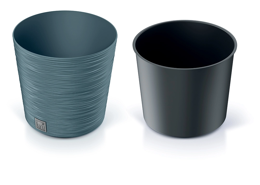 E-shop PROSPERPLAST FURU ROUND Kvetináč 30 cm modrý