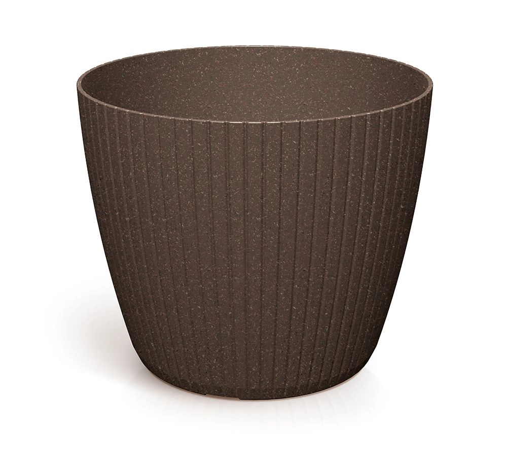 E-shop Prosperplast Kvetináč LAMIE ECOWOOD kávový, 38,5 cm