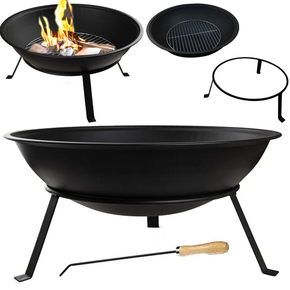 Záhradné ohnisko s grilom 55 cm