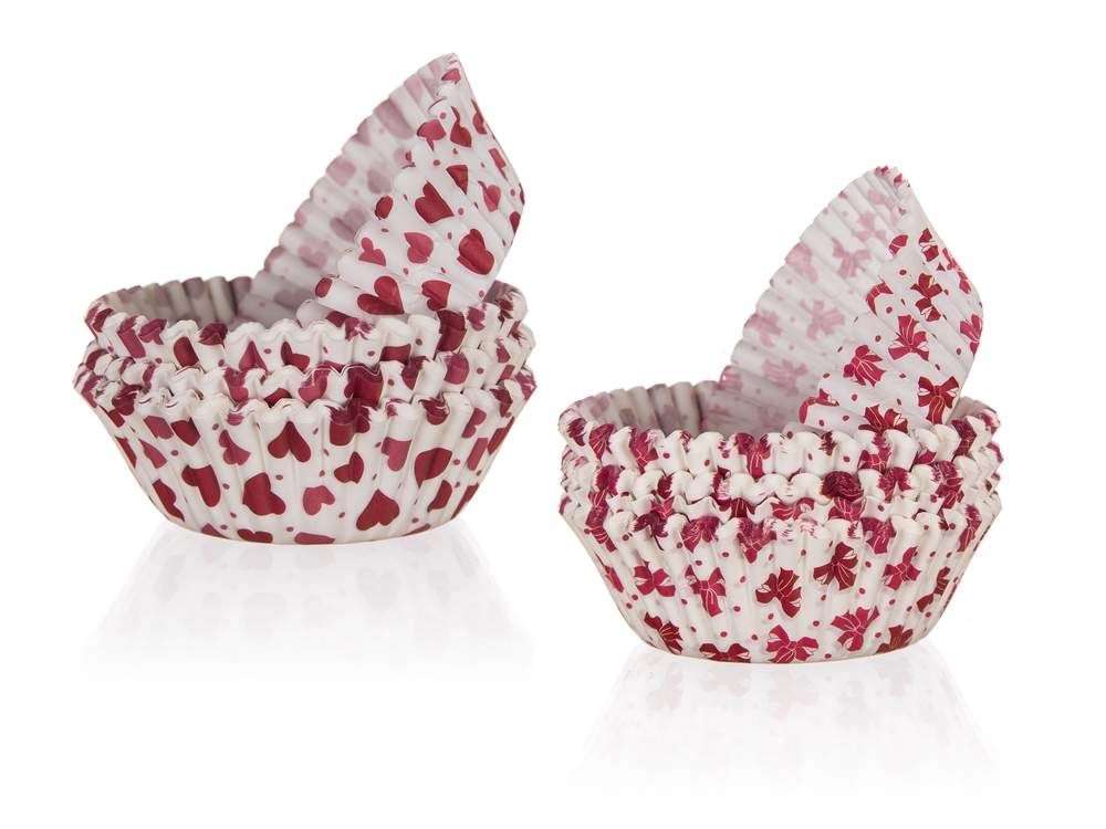 Papierové košíčky na muffiny LOVE 8,7 cm, 100 ks