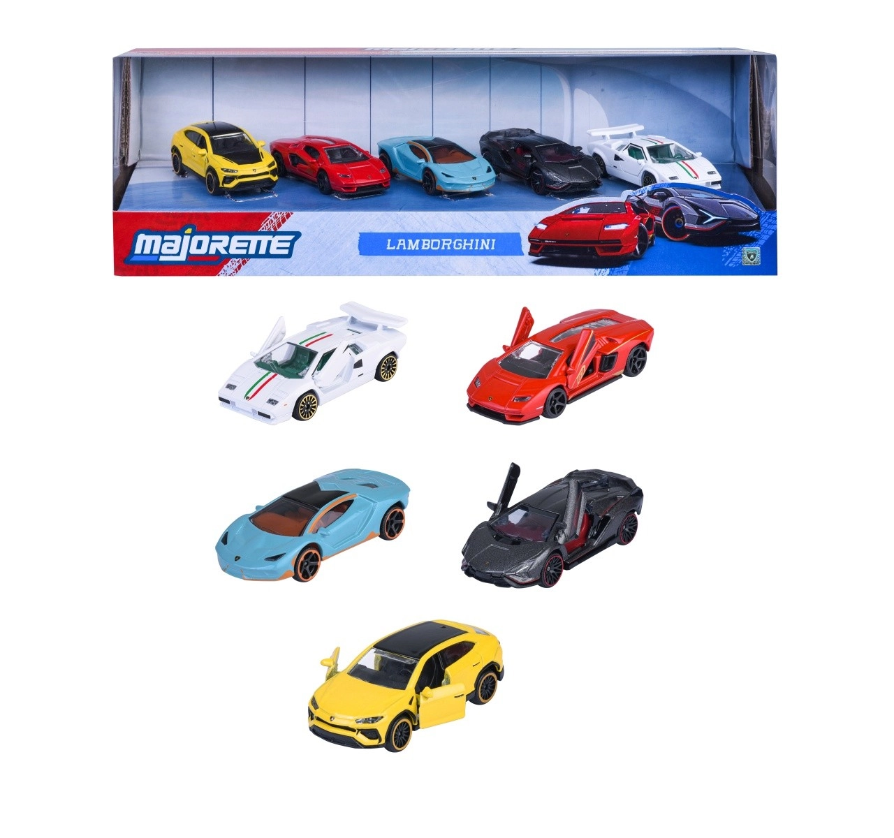 súprava vozidiel Lamborghini 5‑pack