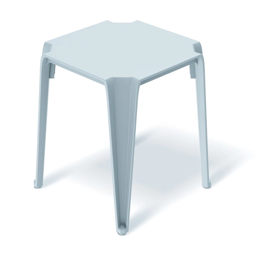 E-shop Prosperplast Záhradný odkladací stolík LOTTIES 39,6x39,6x46,5 cm svetlosivý