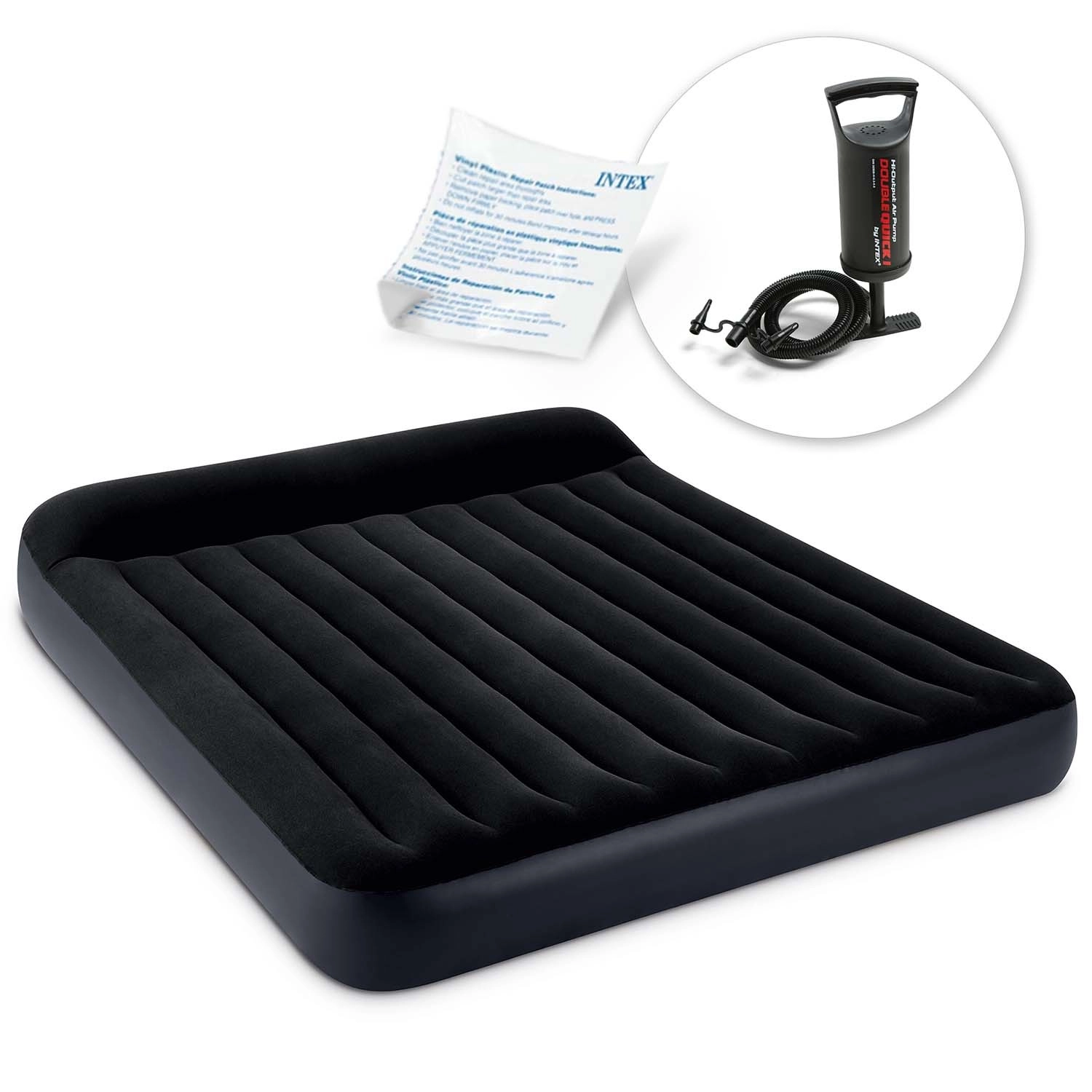 E-shop INTEX Nafukovací matrac 203x183x25 cm s piestovou pumpou