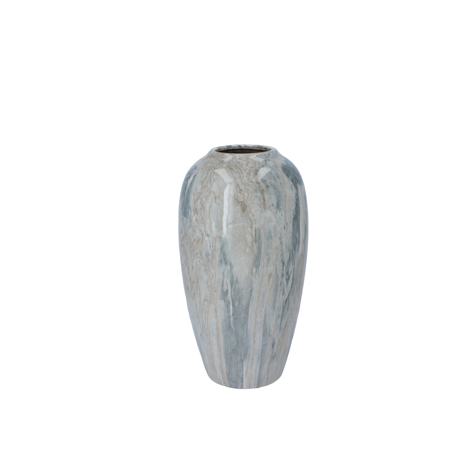 Keramická váza s mramorovým efektom 14 × 14 × 25,5 cm