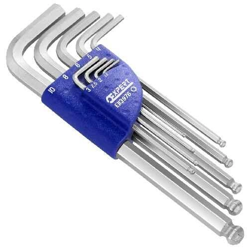 E-shop TONA-EXPERT Tona E113976 kľúče-L imbus 1,5-10 mm predĺžené s guľou sada 9-dielna zástrčné