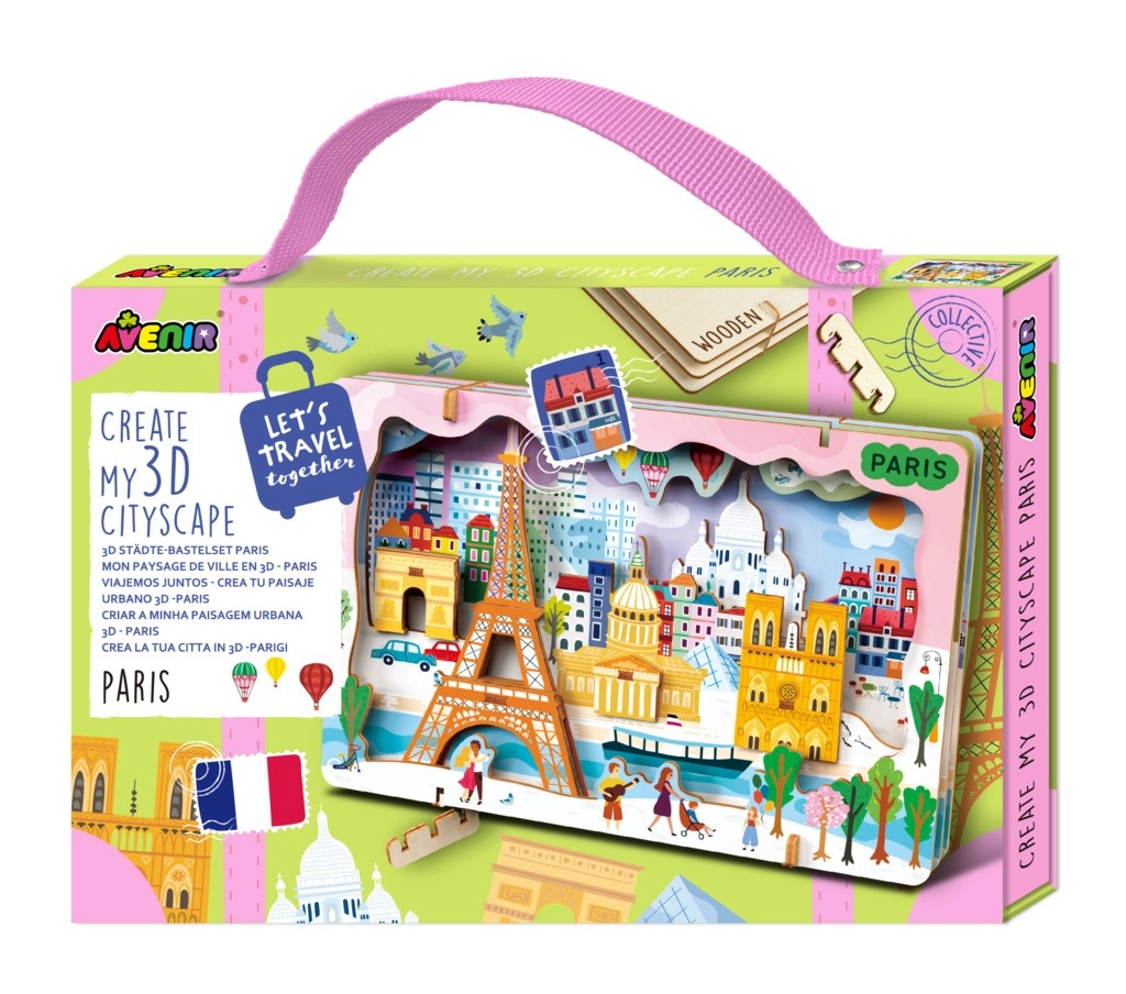 E-shop Drevené 3D puzzle mestská krajina – Paríž