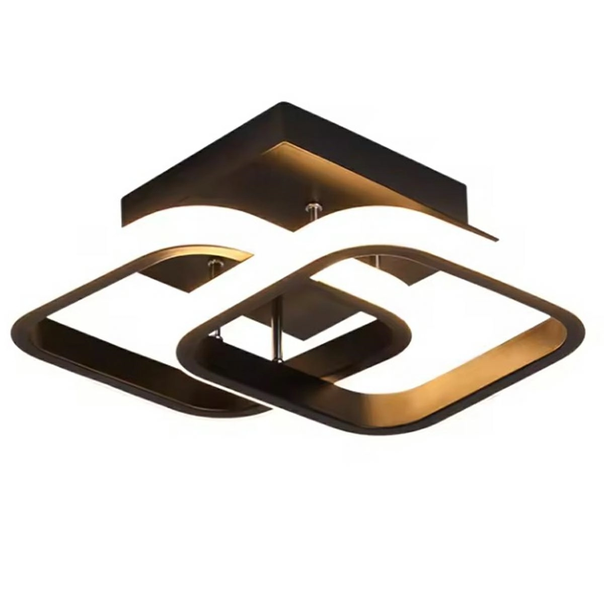 Modernistické závesné LED svietidlo čierne