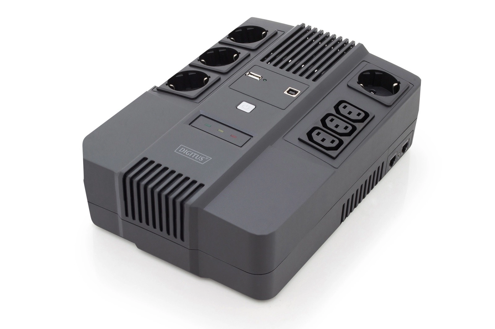 Záložný zdroj UPS DIGITUS 600 VA / 360 W line-interactive s AVR a LED
