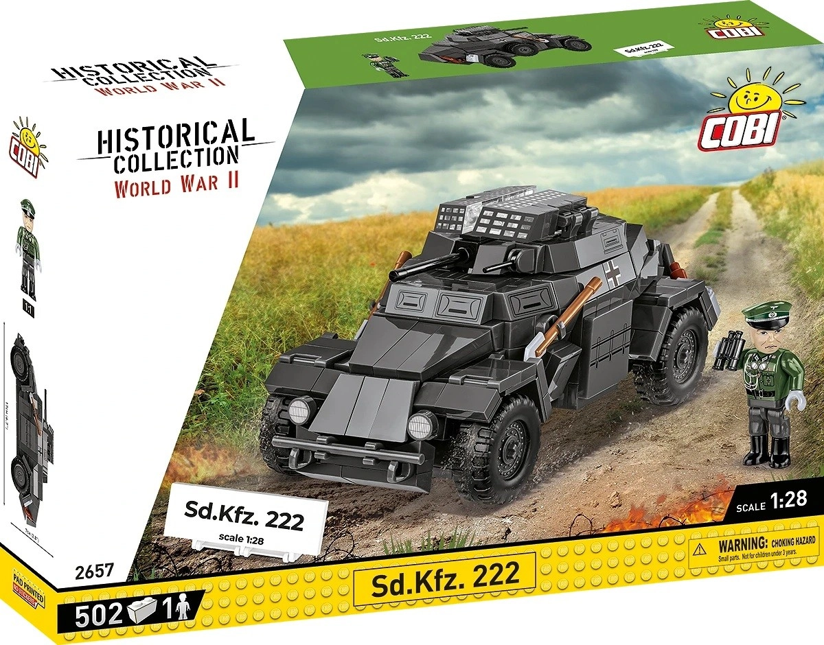E-shop COBI 2657 World War II Nemecké obrnené vozidlo Sd.Kfz. 222 1:28