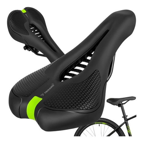 E-shop Cyklistické sedlo Trizand 28 × 14 cm, pohodlné odpružené čierne
