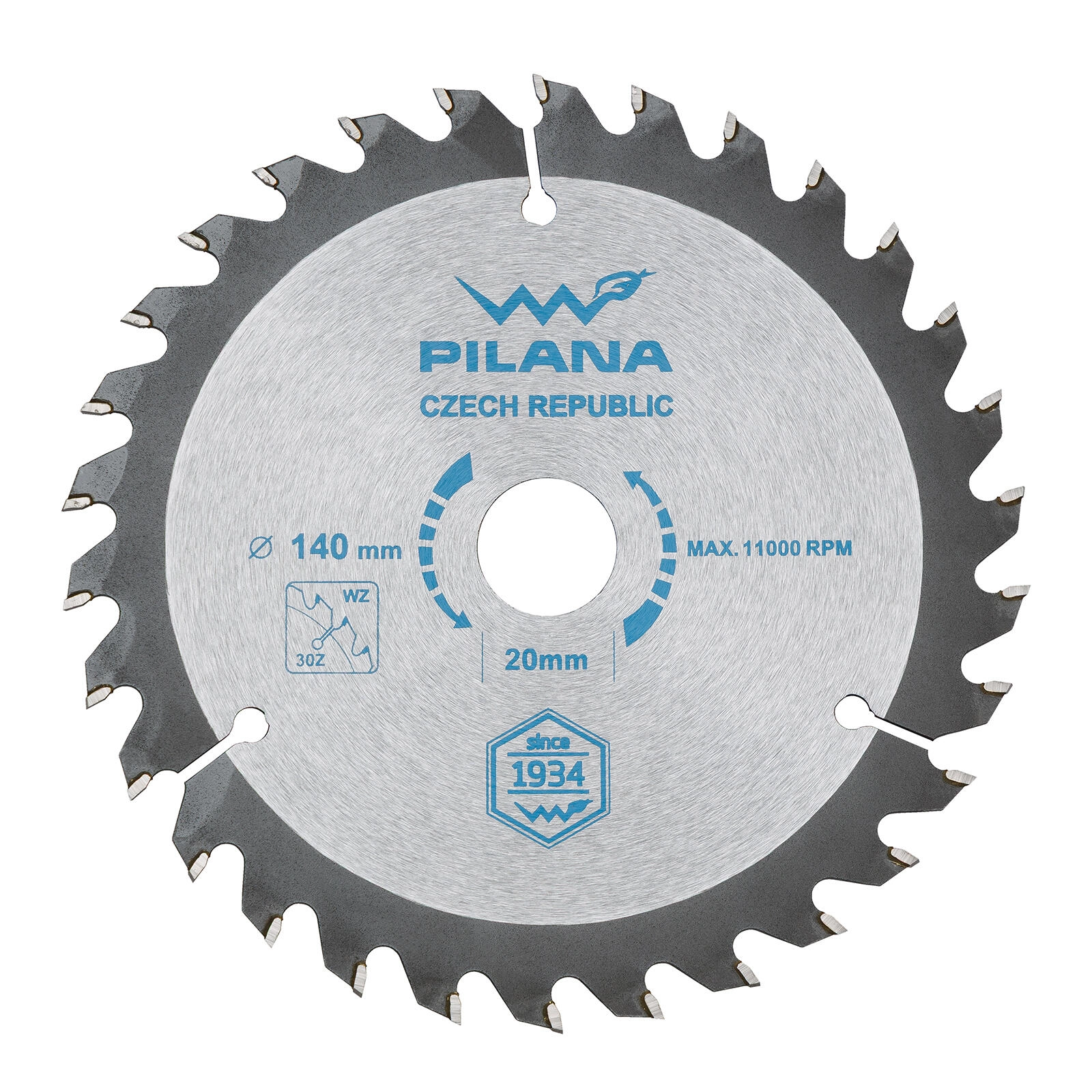 E-shop Pílový kotúč PILANA 140 mm, 30 zubov, SK WZ, otvor 20 mm
