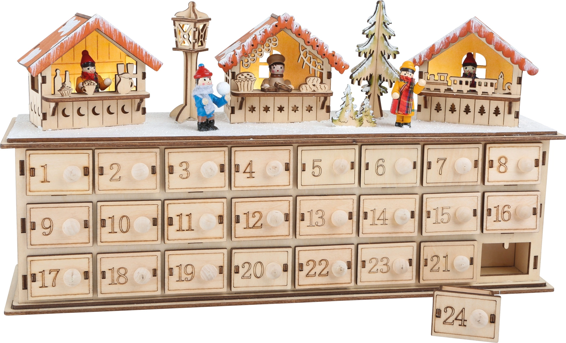 Small foot by Legler Dřevěný Adventný kalendár Vánoční trhy