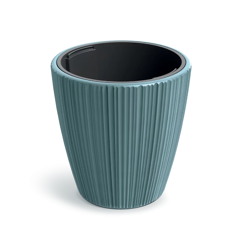 E-shop Prosperplast Plastový květináč OROS skandinávsky modrý, 29,9 cm