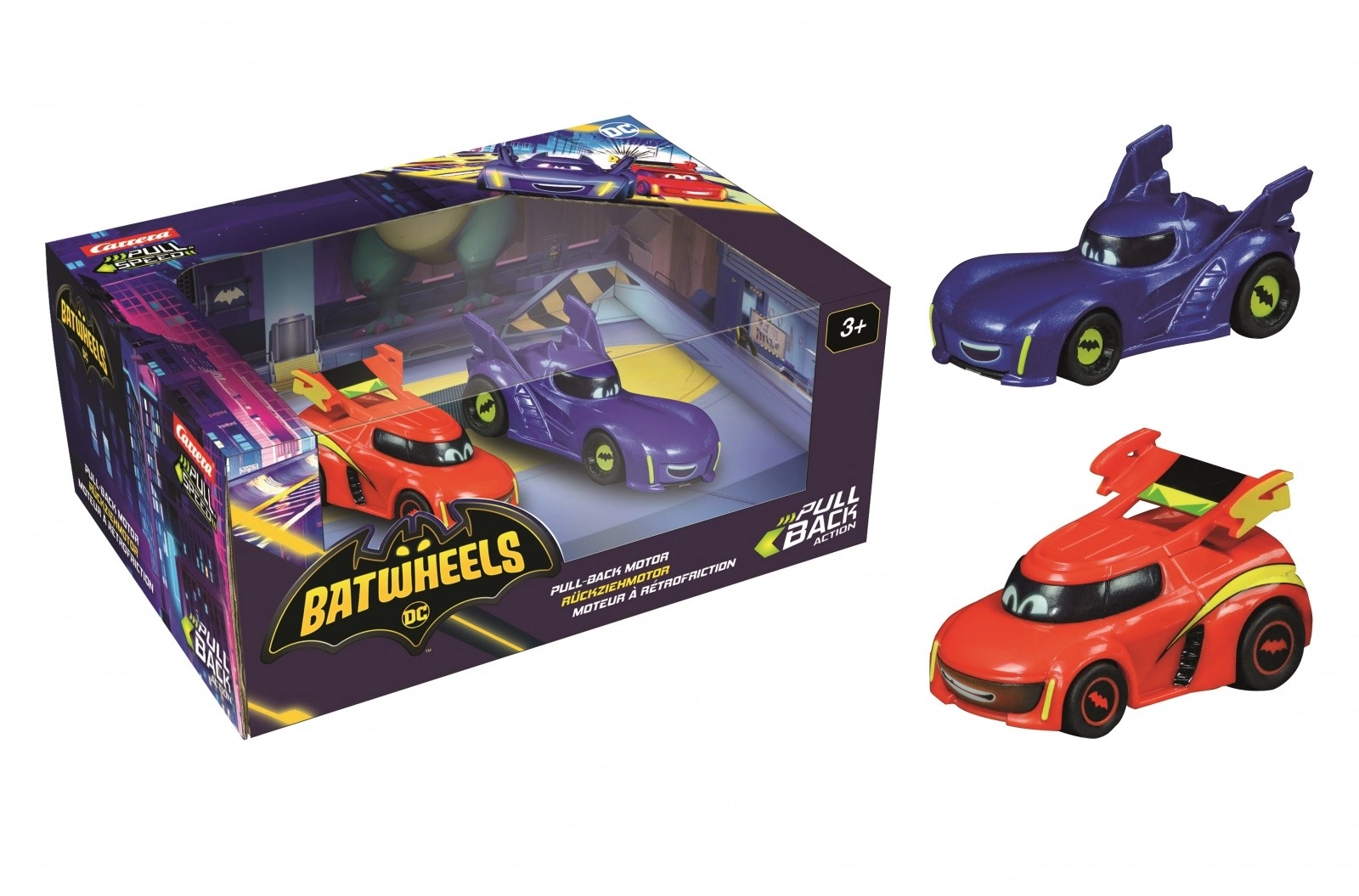Ťahacie autá CARRERA Pull & Speed BATWHEELS – Bam a Redbird 1:43