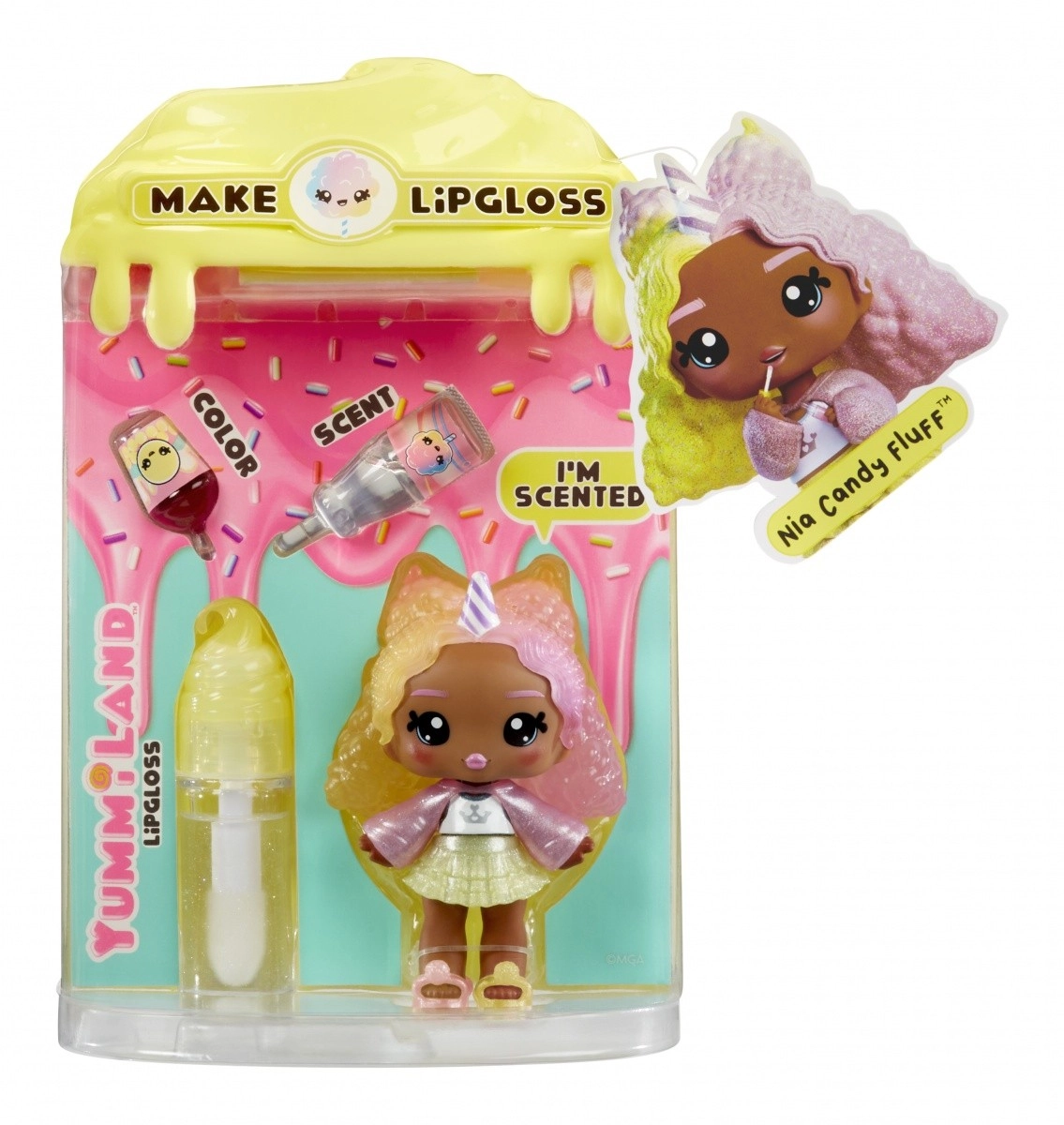 E-shop Yummiland Malá bábika s leskom na pery, séria 2 - Nia Candy Fluff
