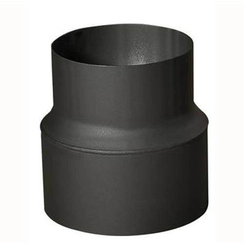 E-shop Dymová rúrková redukcia 150/130 mm, dĺžka 160 mm, hrúbka 1,5 mm, čierna