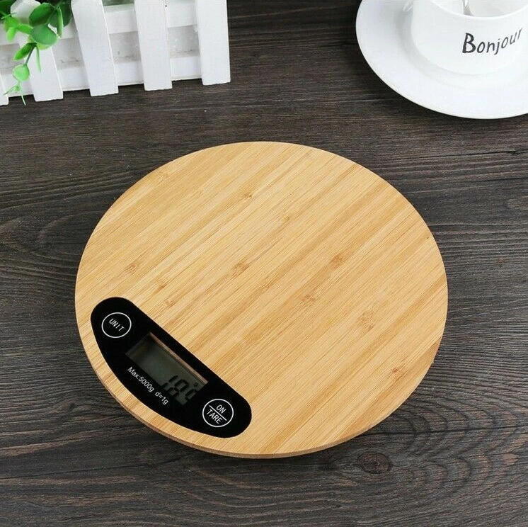 E-shop Elektronická kuchynská váha z bambusu 5 kg