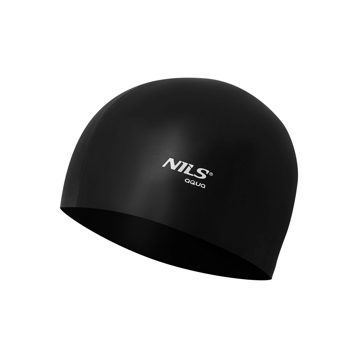 E-shop Silikónová plavecká čiapka NILS Aqua čierna