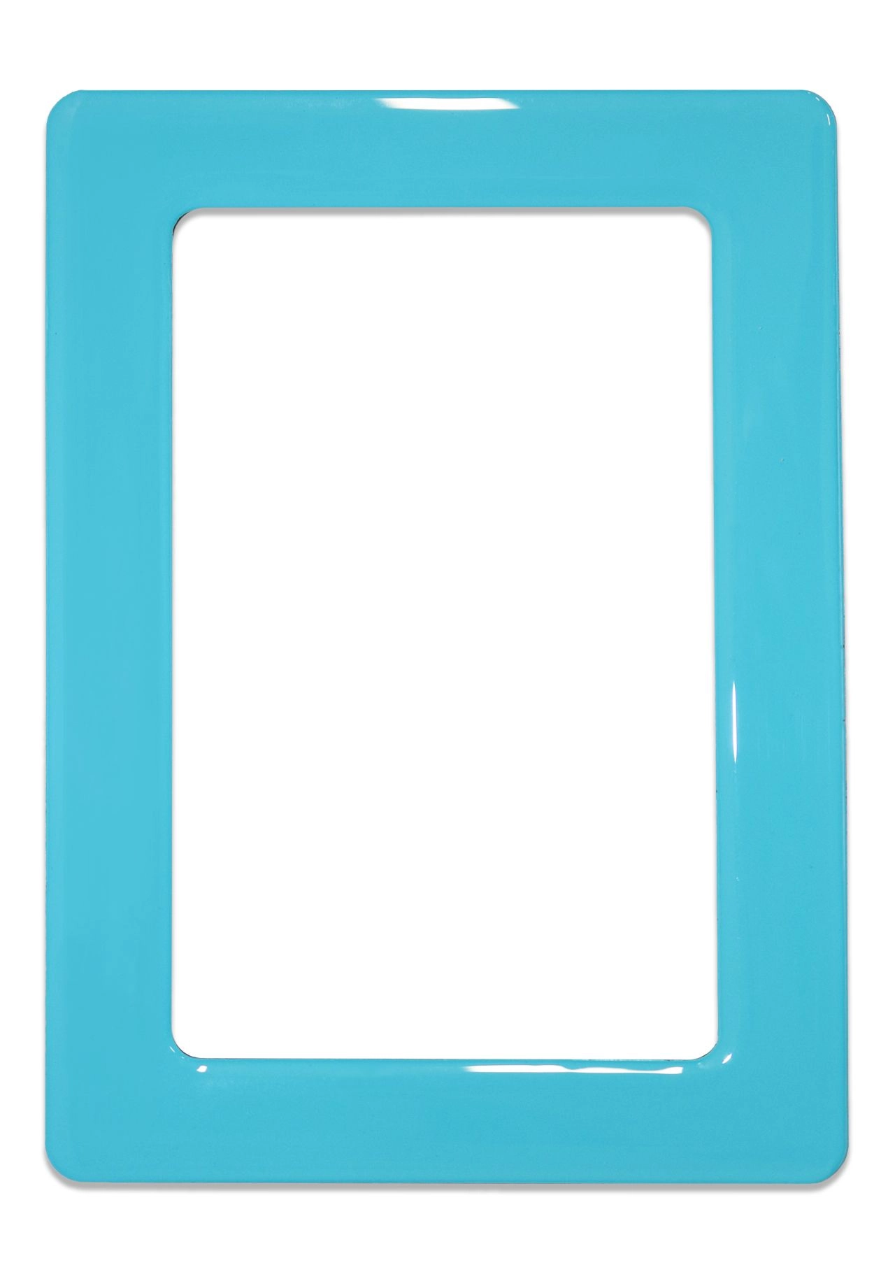 E-shop Magnetický samolepiaci rámček veľkosti 13,0×8,1 cm – svetlomodrý