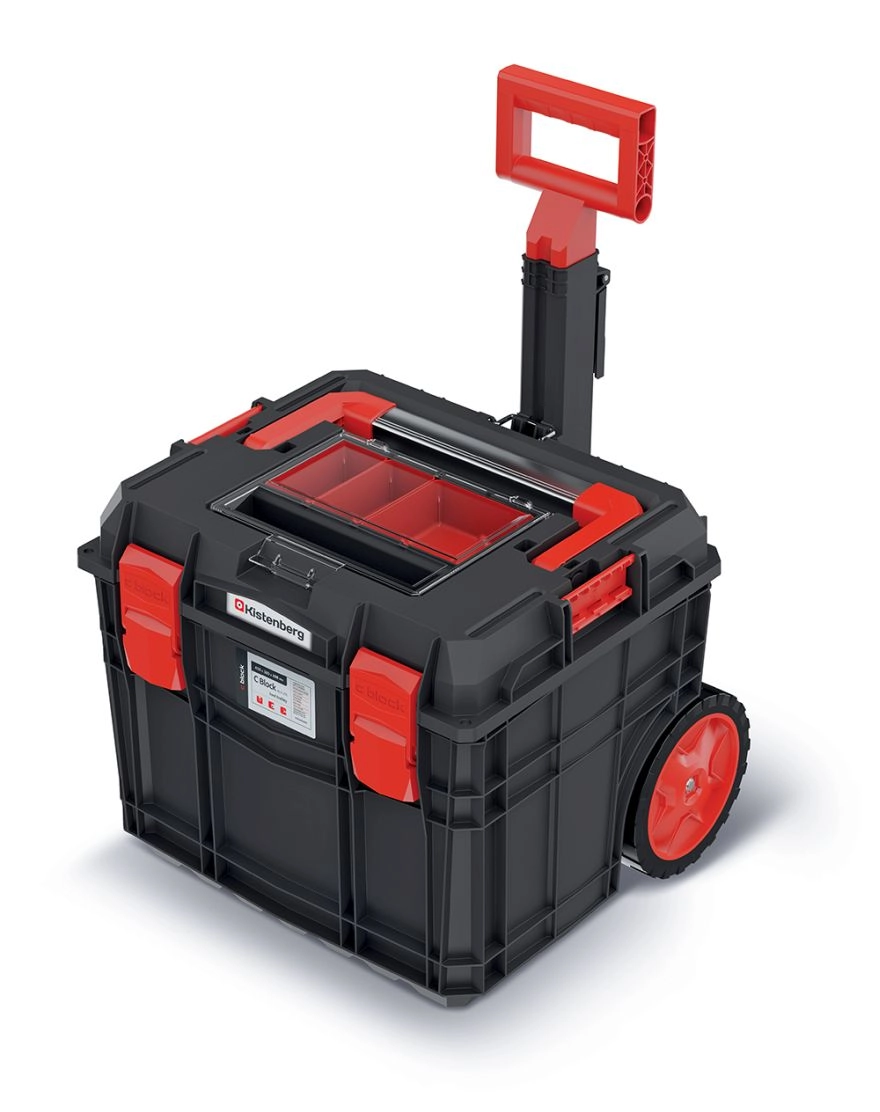 E-shop Pojazdný kufor na náradie C Block Alu Log 45 × 38 × 38,8 cm – čierny