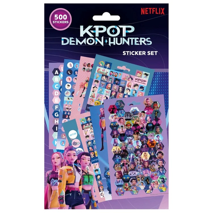 E-shop Súprava nálepiek 500 ks K‑POP Demon Hunters