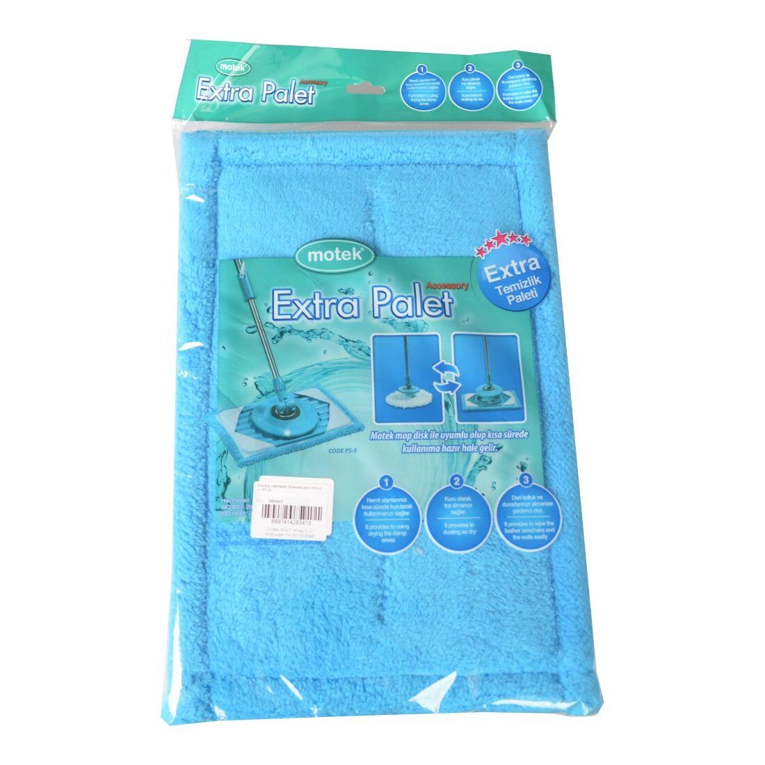 Náhradná hlavica z mikrovlákna na mop COMFORT MT10 a MT15, hranatá