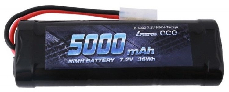 E-shop Akumulátor Gens Ace 5000 mAh 7,2 V NiMH s konektorom Tamiya