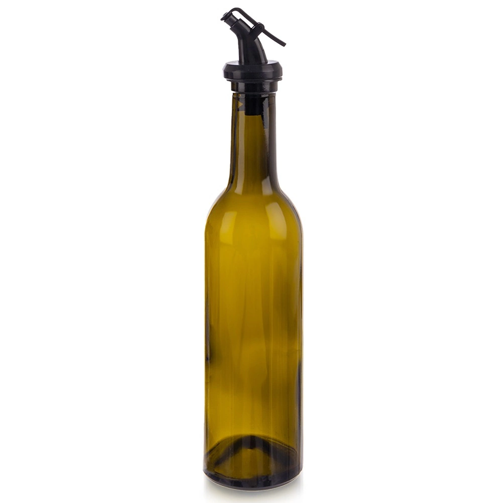 Sklenená fľaša na olej a ocot s dávkovačom 380 ml