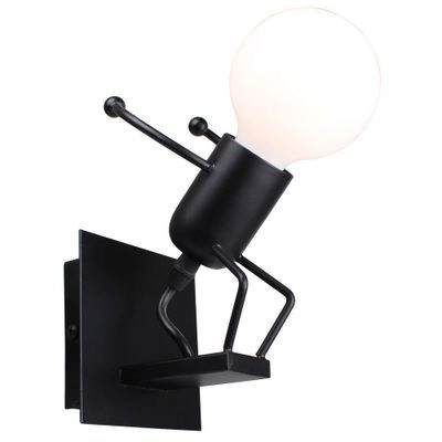E-shop Nástenná lampa Loft čierna