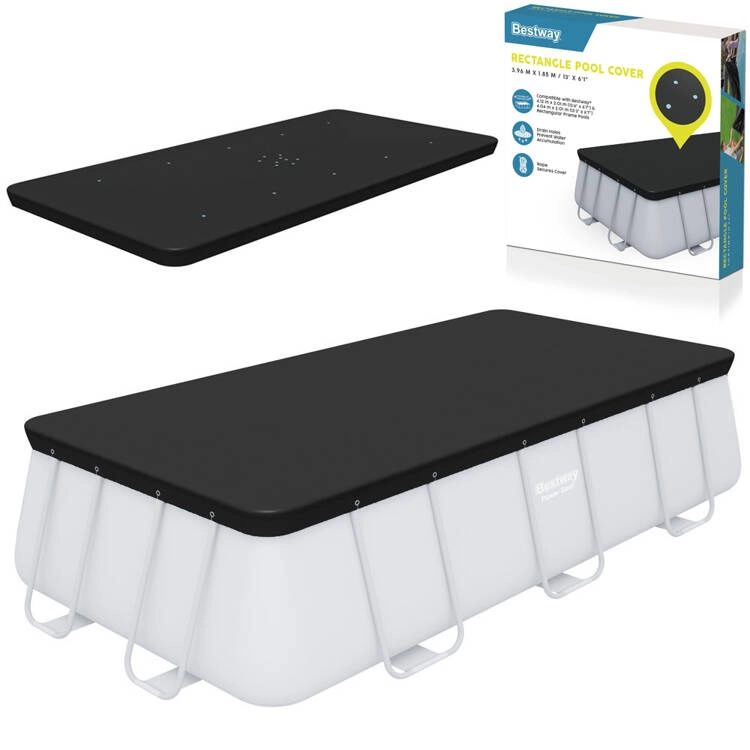 E-shop Bestway Rámová krycia plachta na bazén 404x201cm 58232