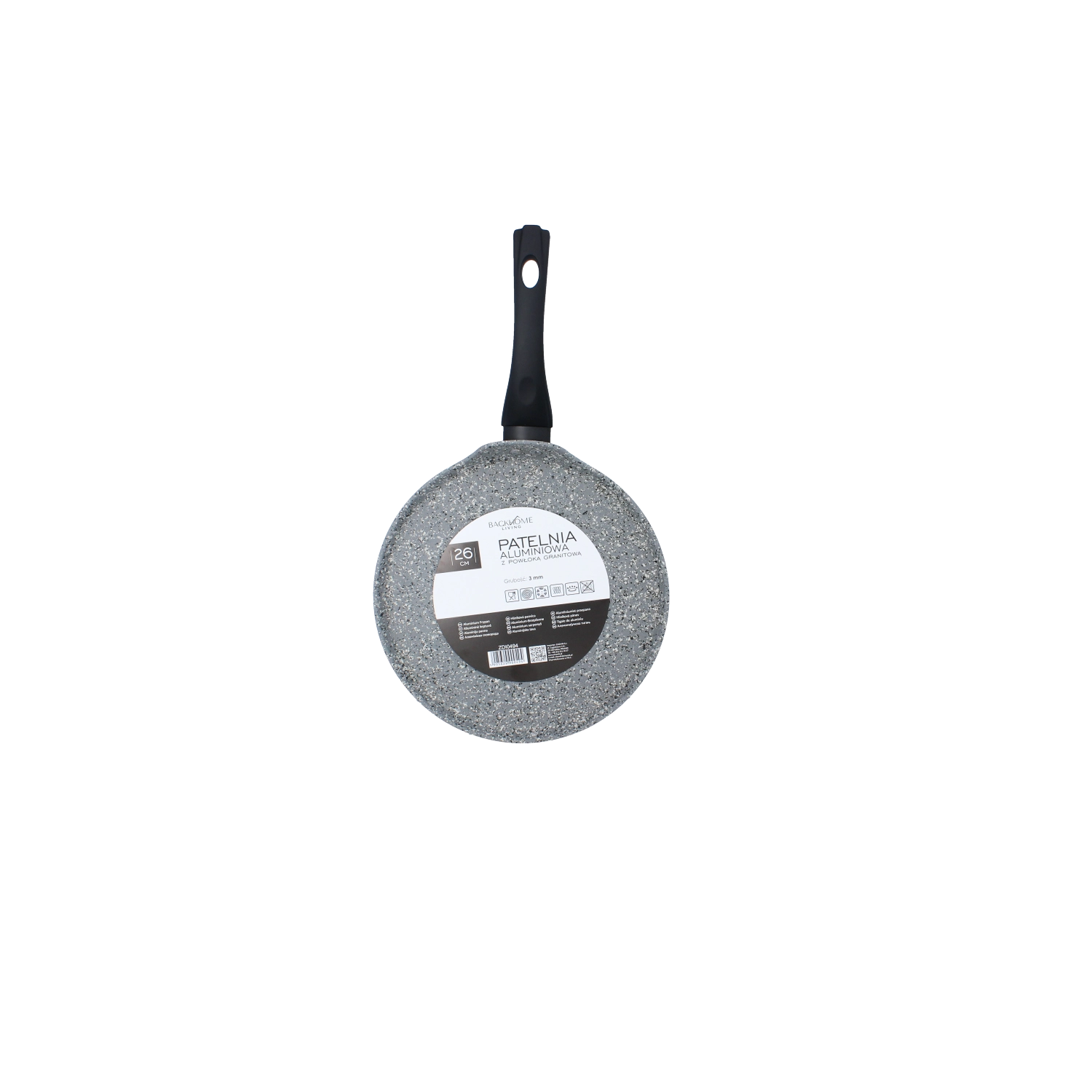E-shop Hliníková palacinková panvica 26 cm s granitovým nepriľnavým povrchom, indukcia