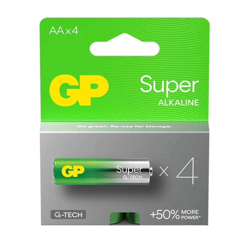 Alkalické batérie AA GP Super 4ks