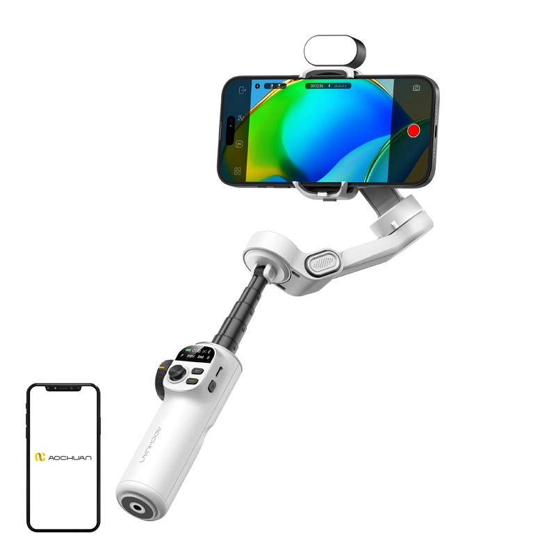 E-shop AOCHUAN Stabilizátor X2 s RGB osvětlením (bílý)