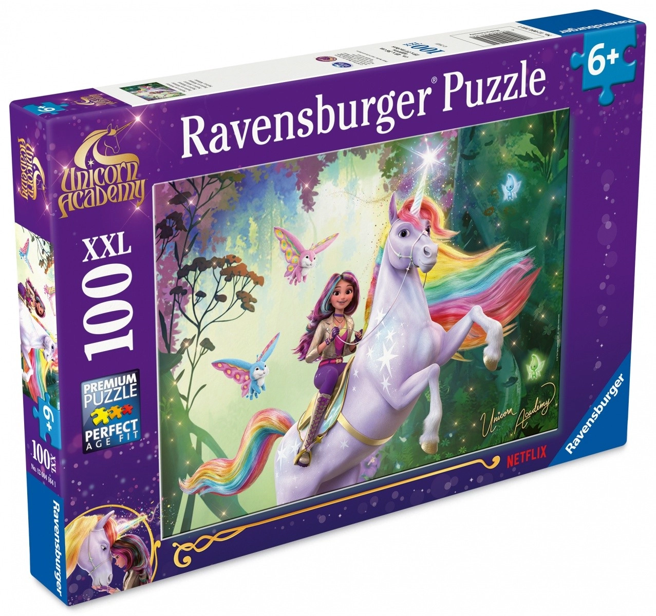 Puzzle XXL 100 dielikov – UNICORN ACADEMY (Akadémia jednorožcov) od Ravensburger