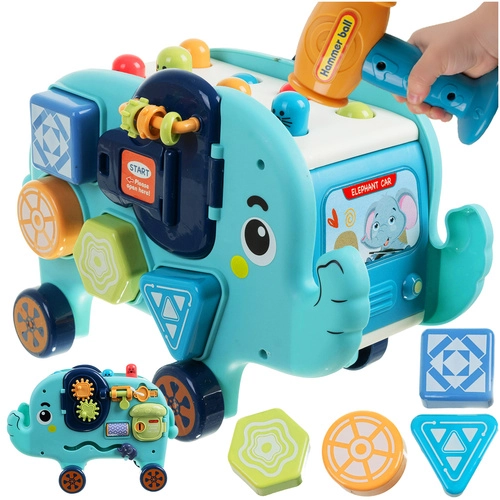 E-shop Kruzzel 26287 Interaktívna Montessori hračka slon