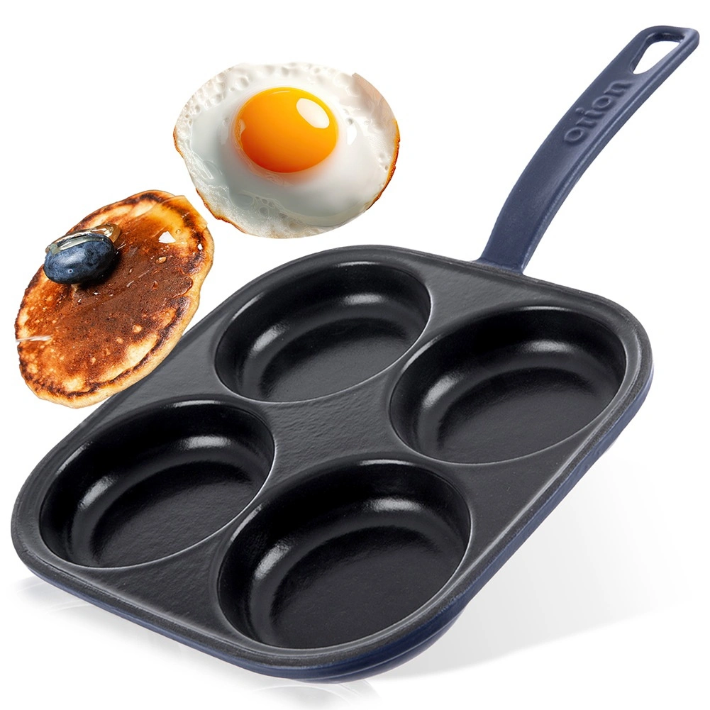 Liatinová panvica na vajcia s smaltovaným povrchom, 4 formy, 20,5 × 20,5 cm ORION