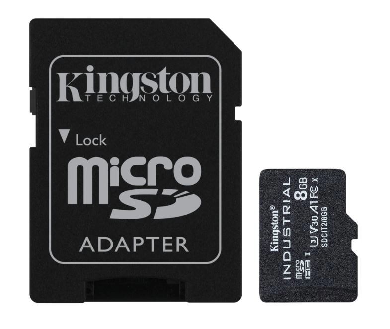 Priemyselná pamäťová karta microsd 8 gb uhsi cl10 bez adaptéra